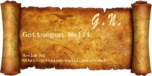 Gottsegen Nelli névjegykártya
